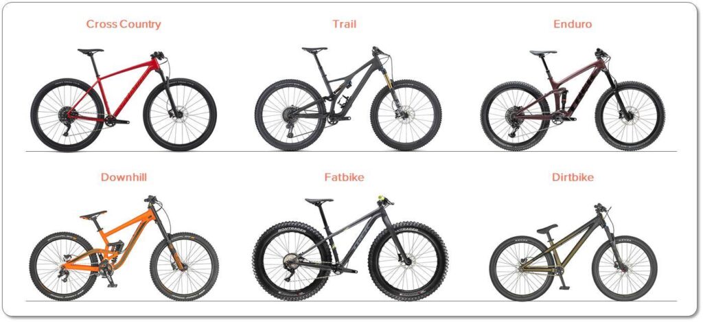 What are the Different Types of Mountain Bikes?