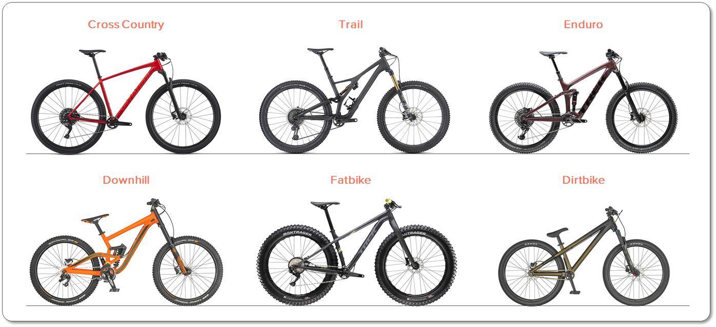 What are the Different Types of Mountain Bikes?